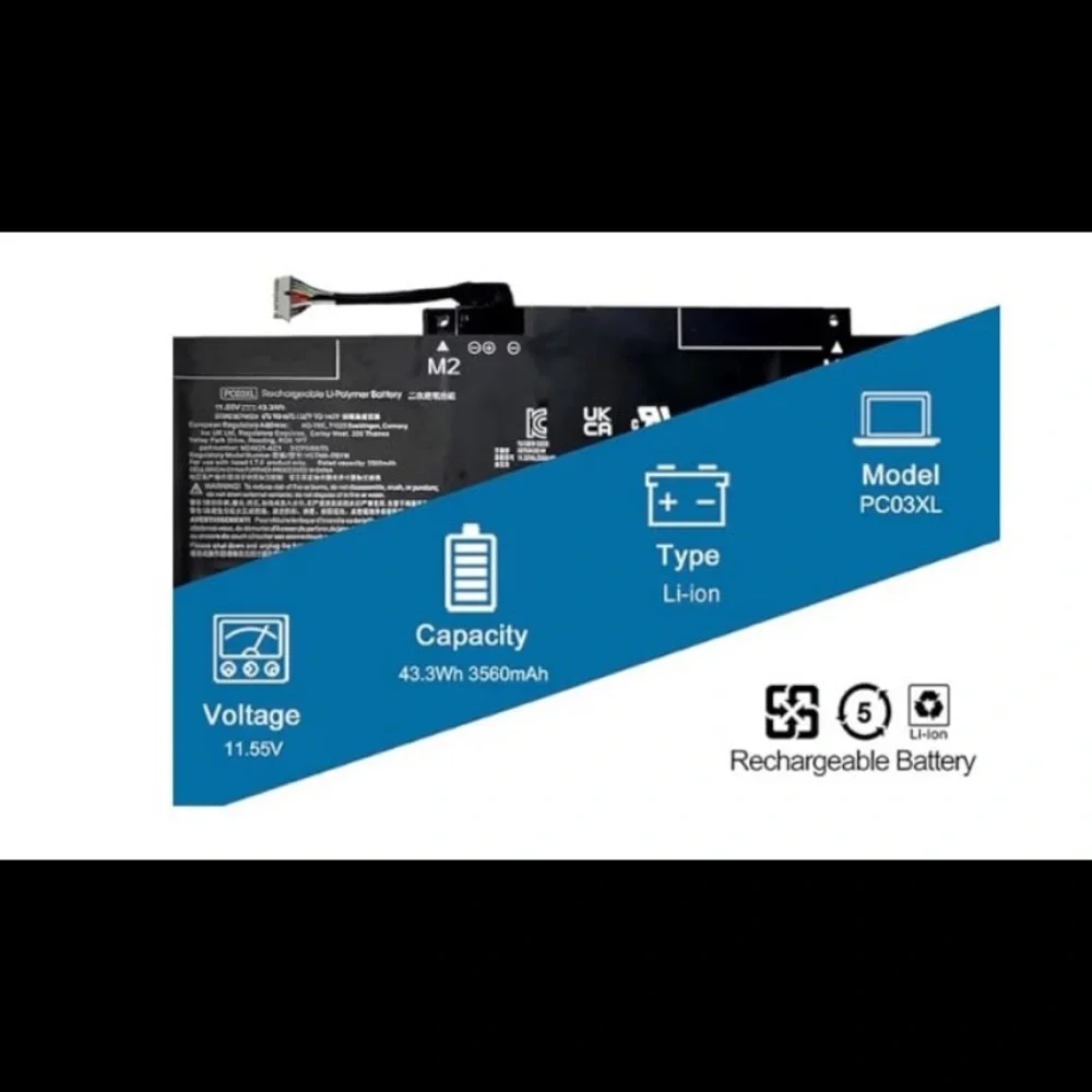 New! VANPIR PC03XL Laptop Battery Replacement for Pavilion x360